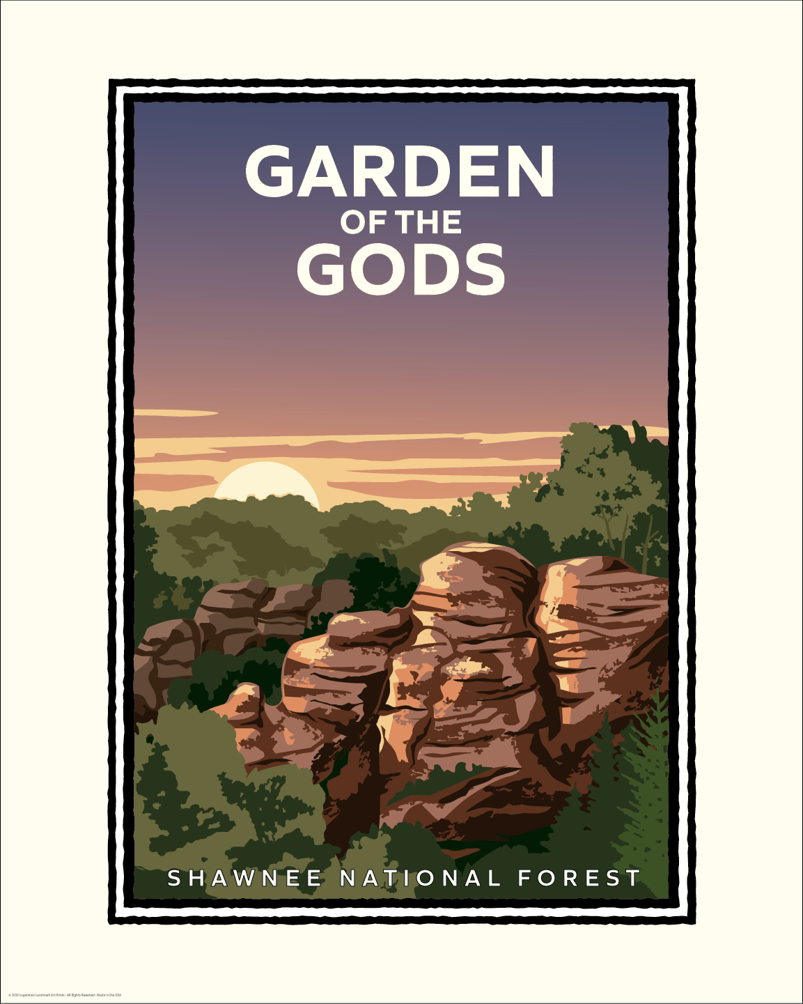 Shawnee National Forest, Garden of the Gods — Illinois Art Print