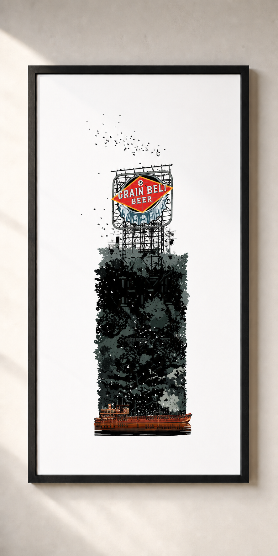 Grainbelt Sign Nicollet Island