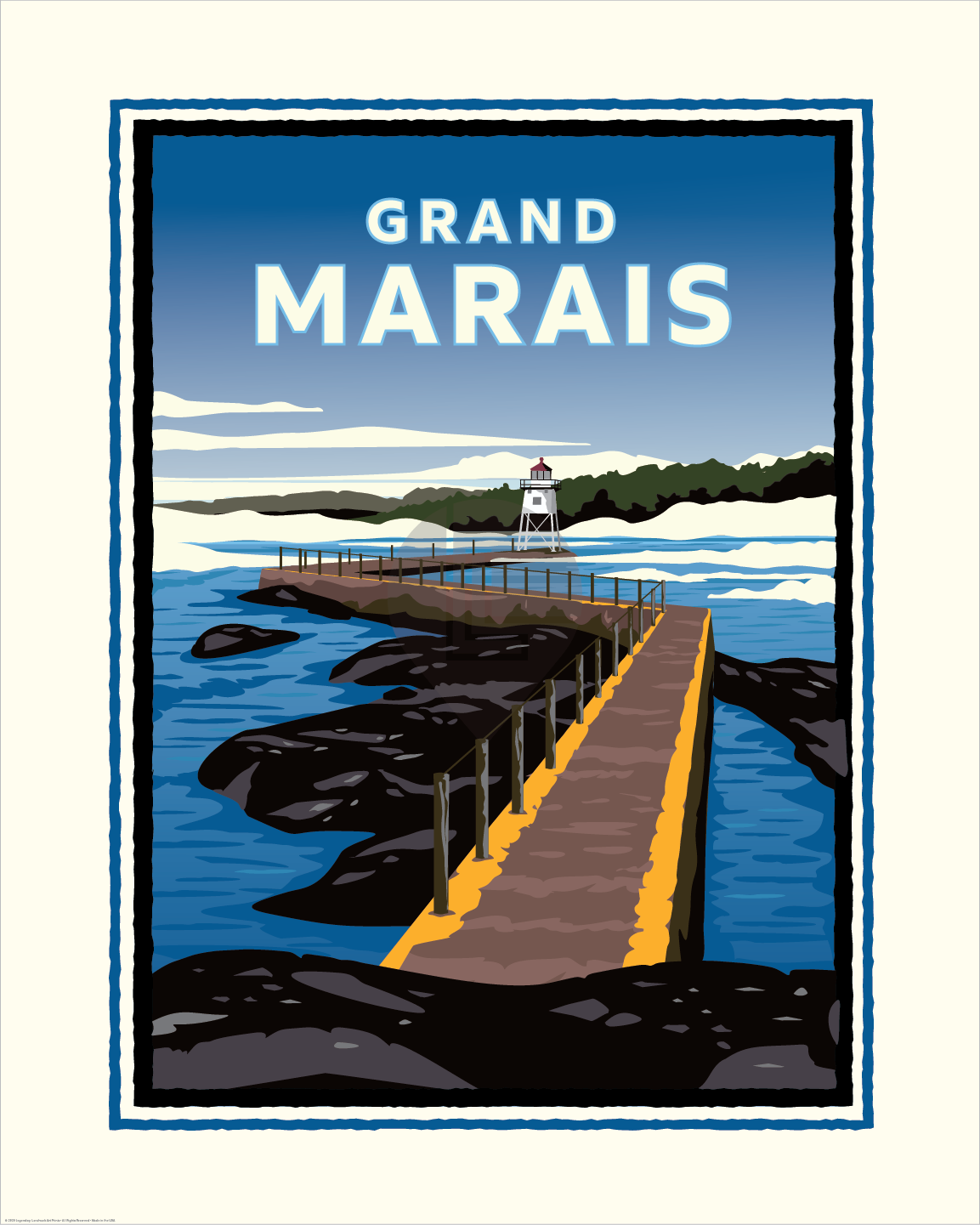Landmark MN | Grand Marais Art Print