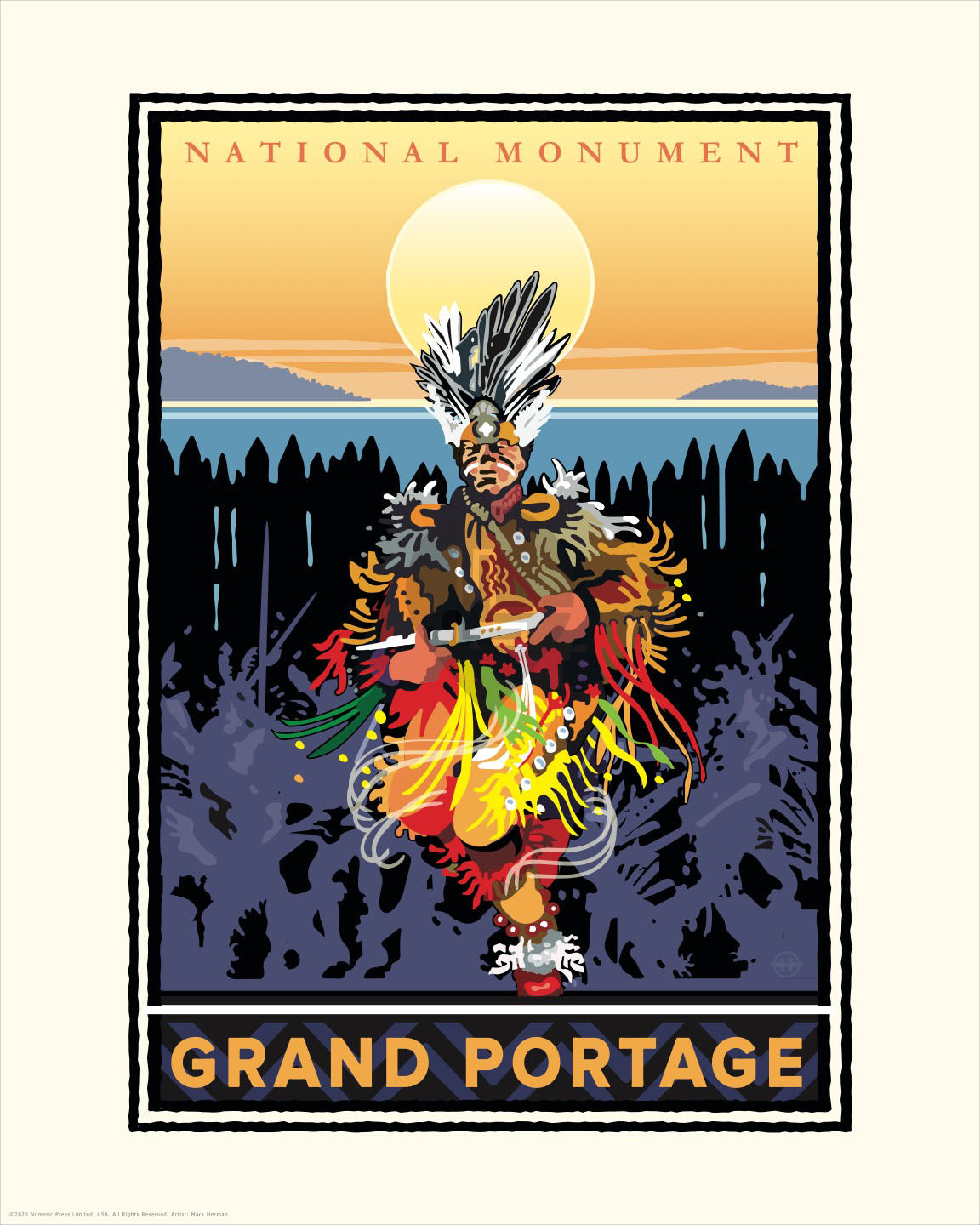 Landmark MN | Grand Portage National Parks Monument Art Print