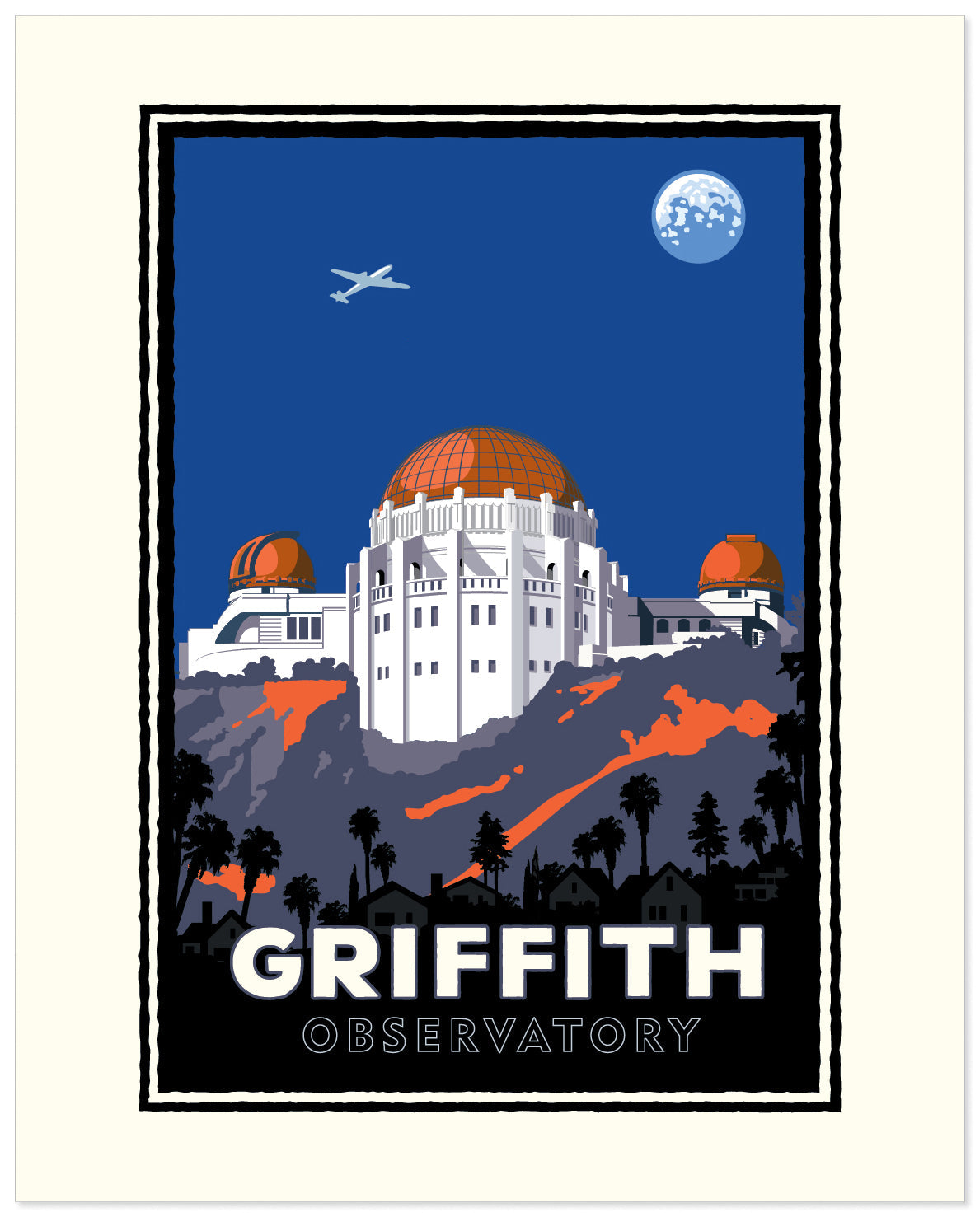 Griffith Park Observatory Mountainside — California Art Print