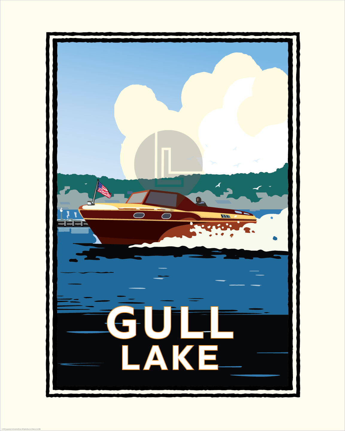 Gull Lake — Folded Card