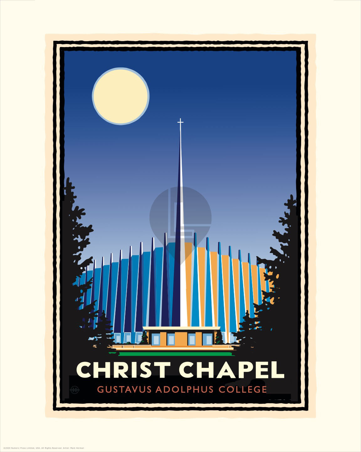 Landmark MN | Gustavus Christ Chapel Art Print