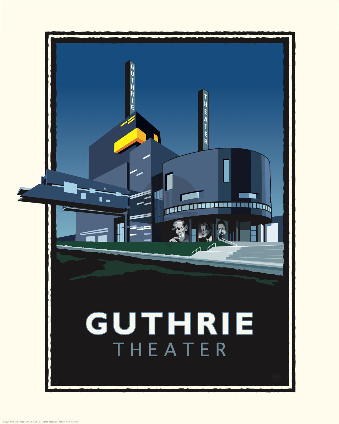 Landmark MN | Guthrie Theater Minneapolis Art Print
