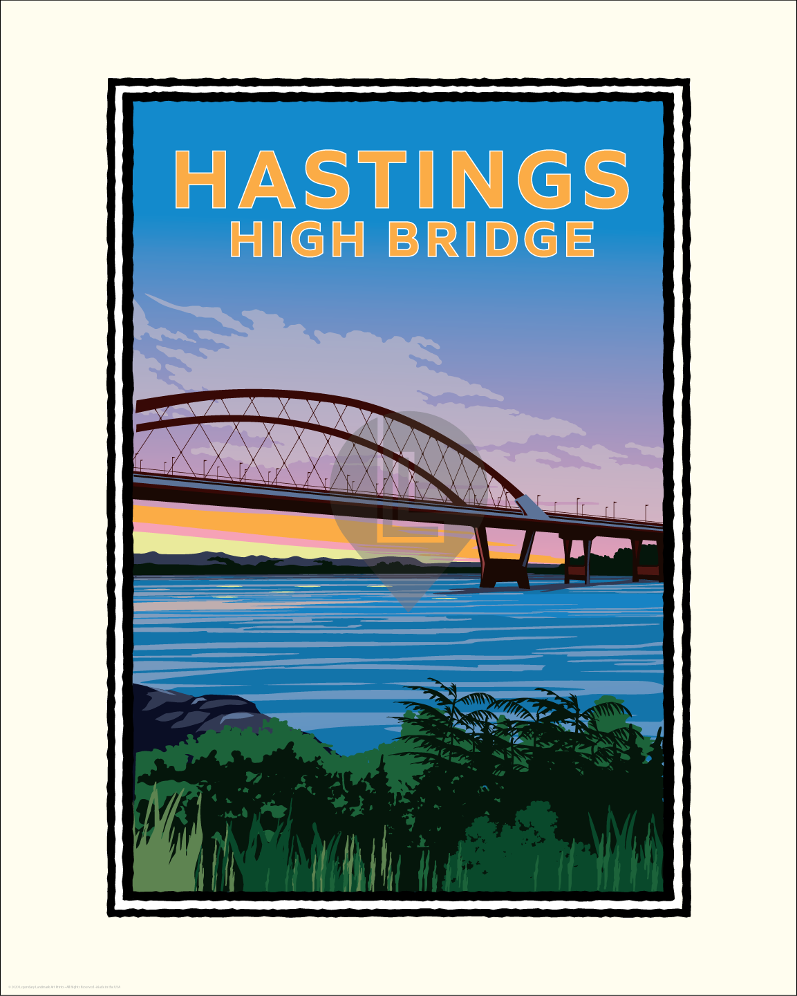 Landmark MN | Hastings High Bridge Art Print