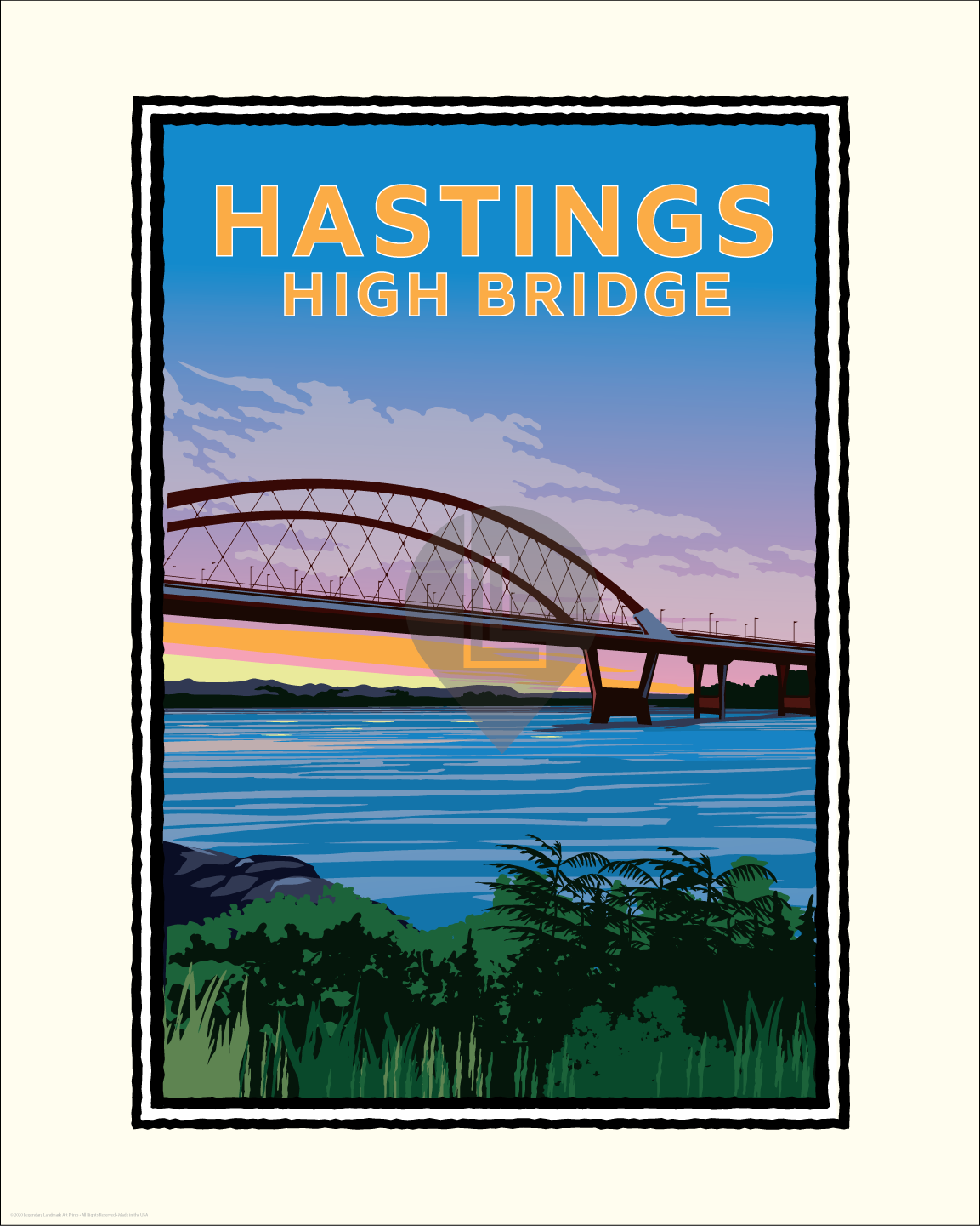 Hastings High Bridge — Minnesota Art Print
