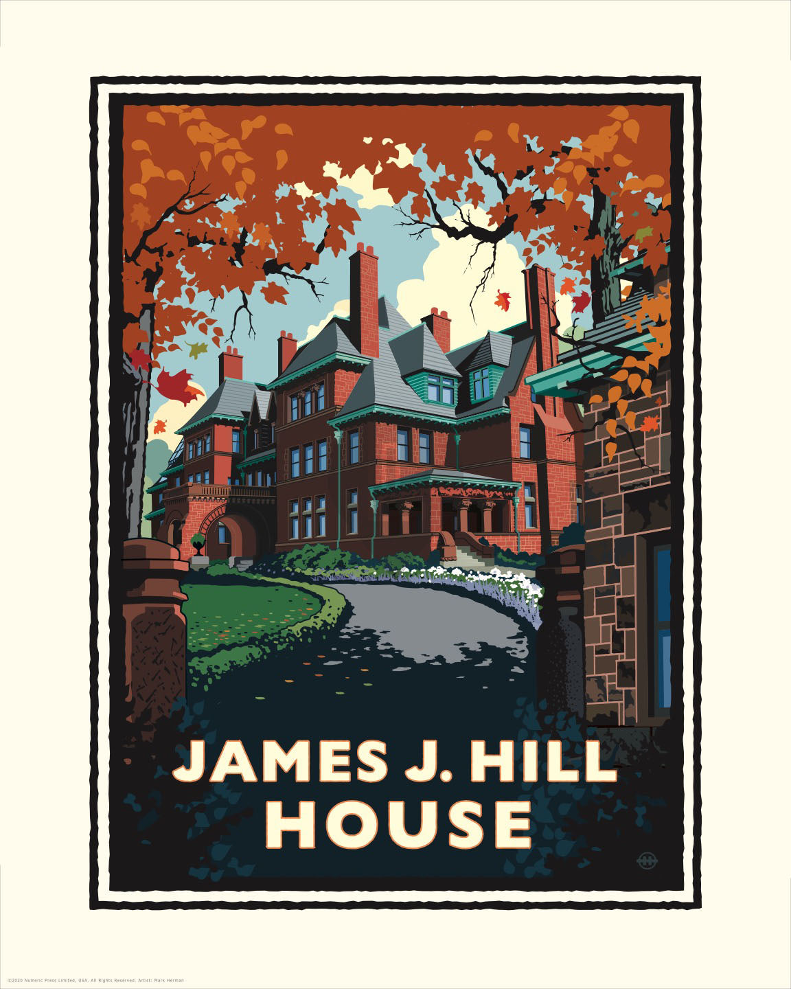 James J. Hill House St. Paul — Folded Card