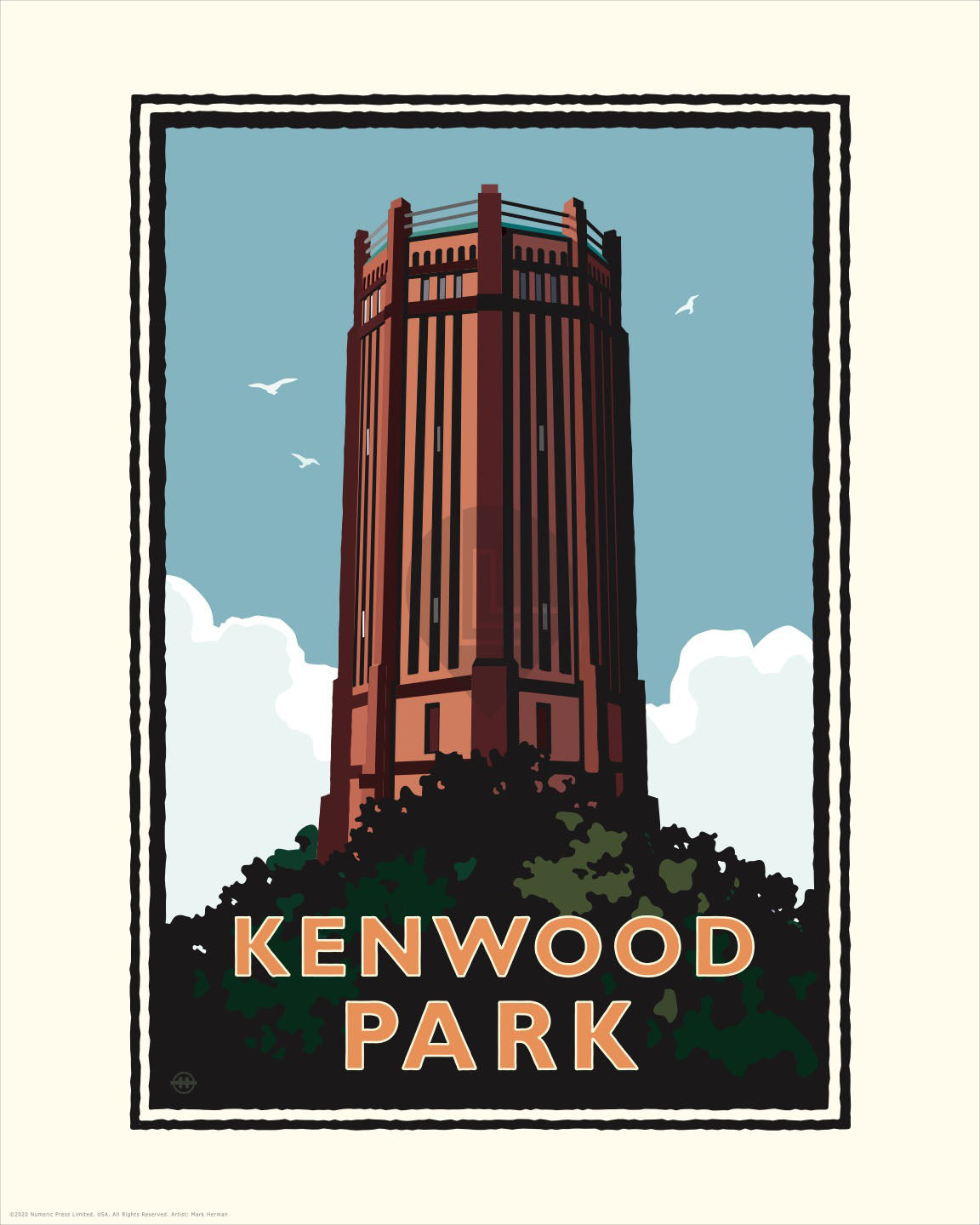 Landmark MN | Kenwood Park Minneapolis Art Print