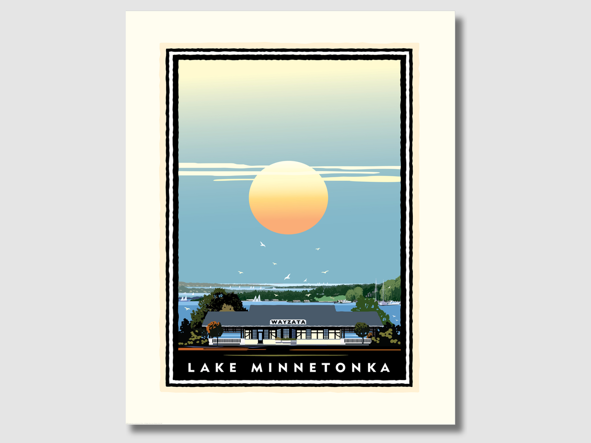 Lake Minnetonka Wayzata Stationview — Minnesota Art Print