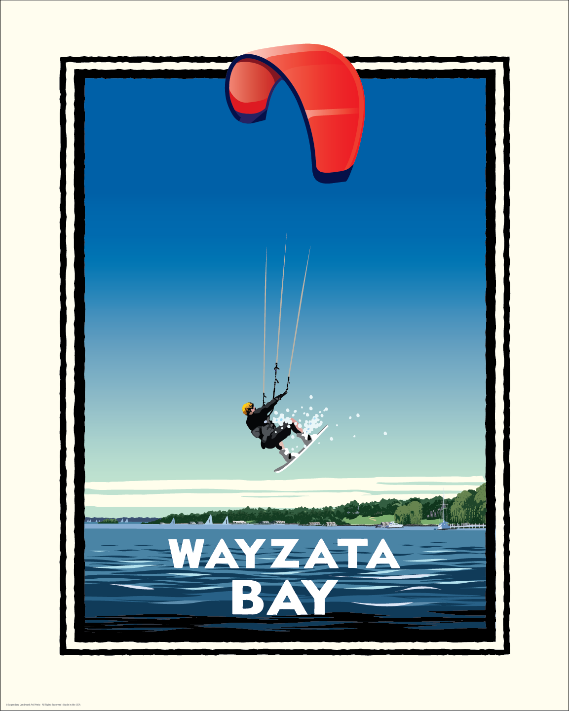 Lake Minnetonka Wayzata Bay — Minnesota Art Print