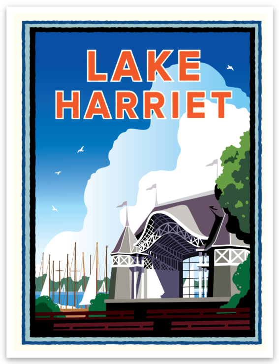 Minneapolis Lakes Sticker