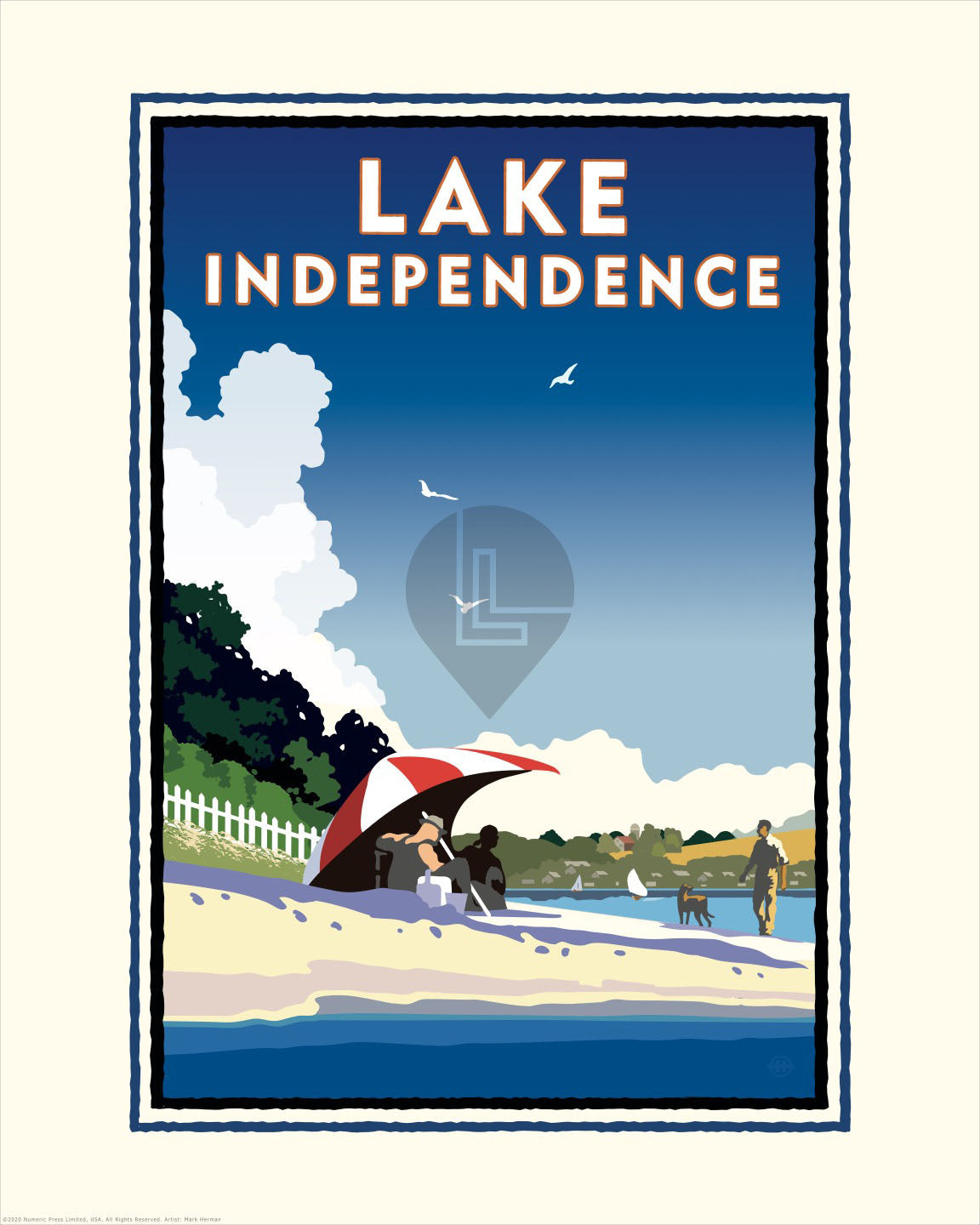 Lake Independence — Folded Card