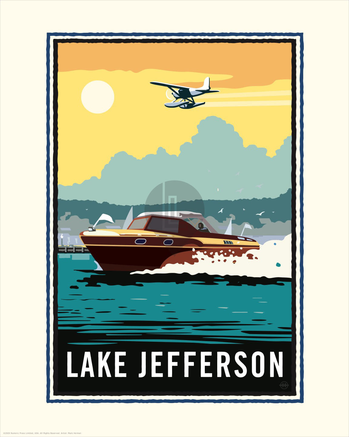 Landmark MN | Lake Jefferson Le Sueur Art Print