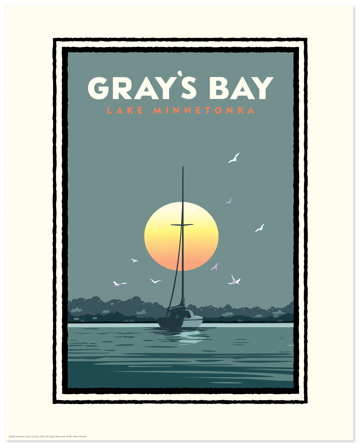 Lake Minnetonka Gray's Bay — Folded Card