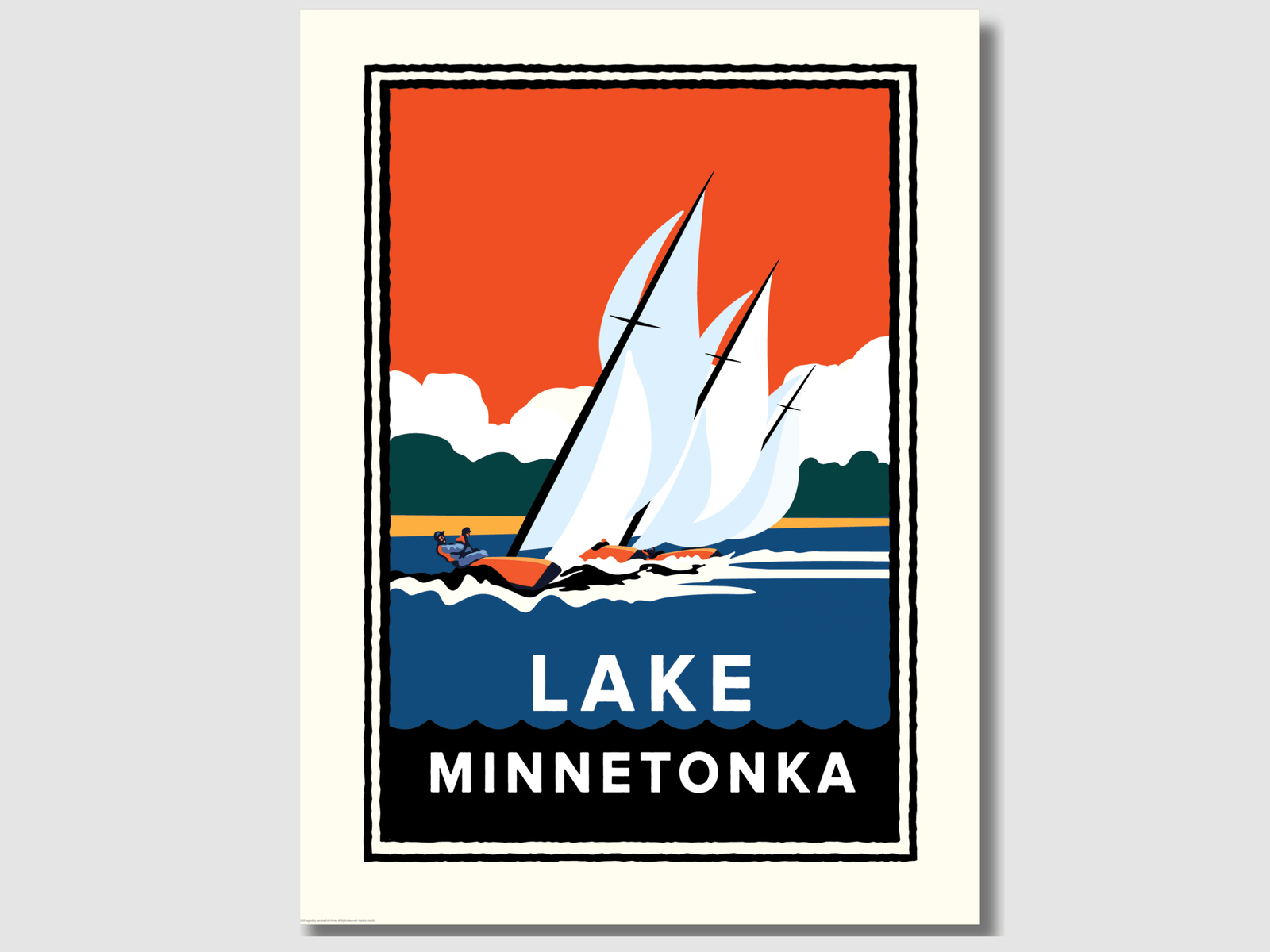 Lake Minnetonka Regatta — Minnesota Art Print