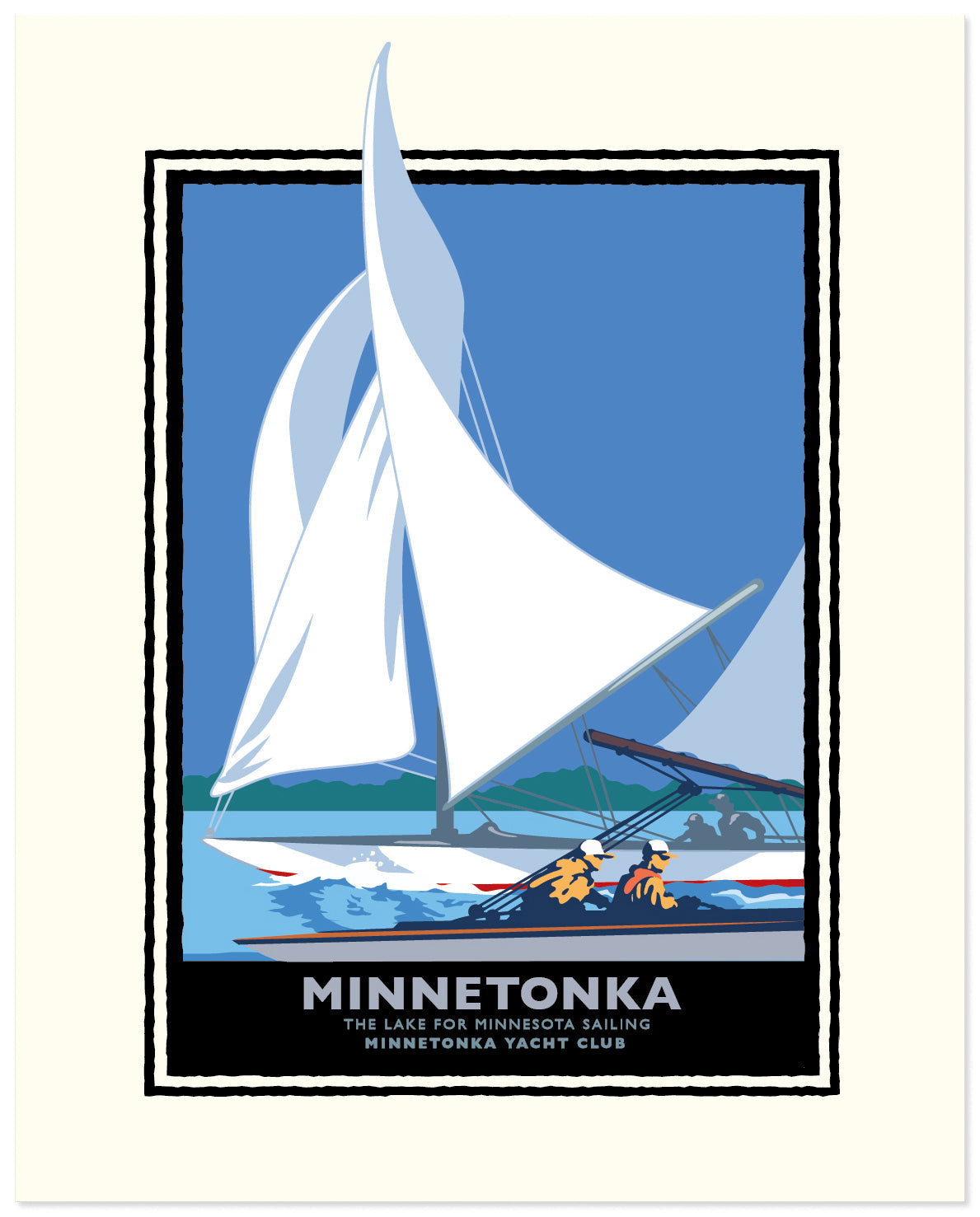 Lake Minnetonka Sail — Folded Card