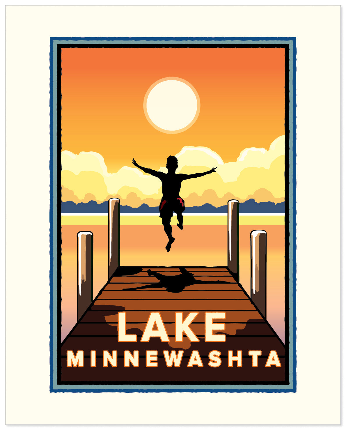 Lake Minnewashta — Folded Card
