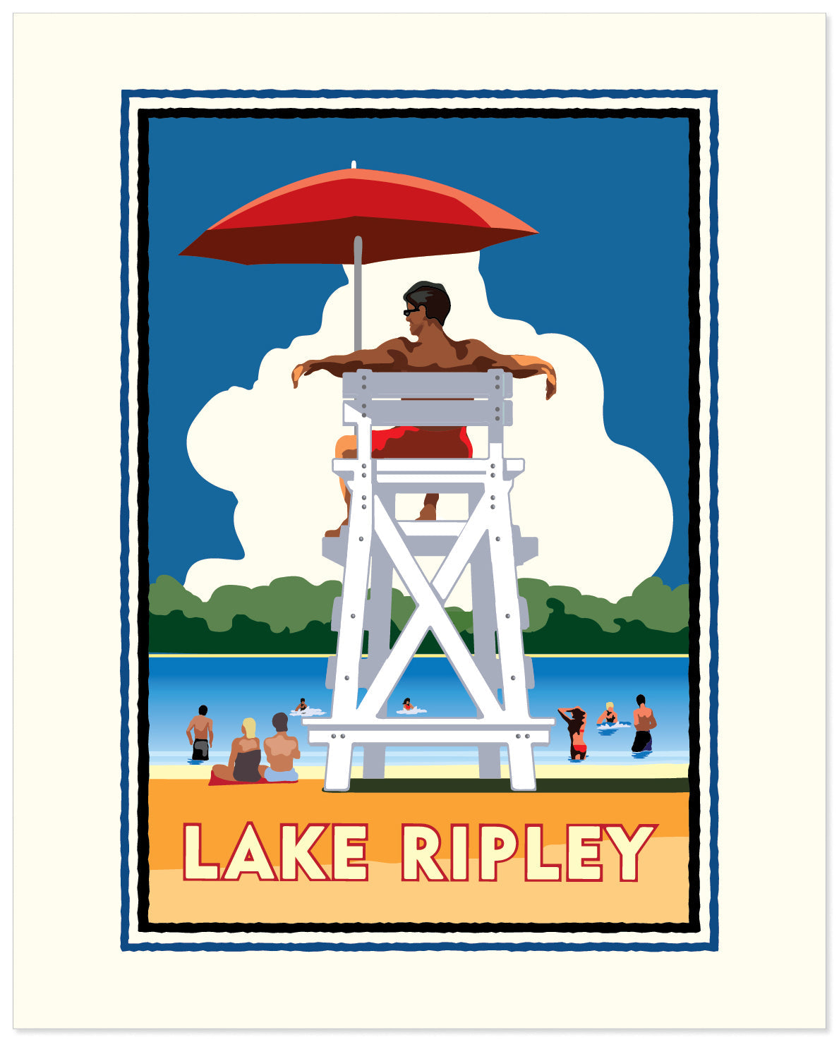 Lake Ripley Litchfield — Folded Card