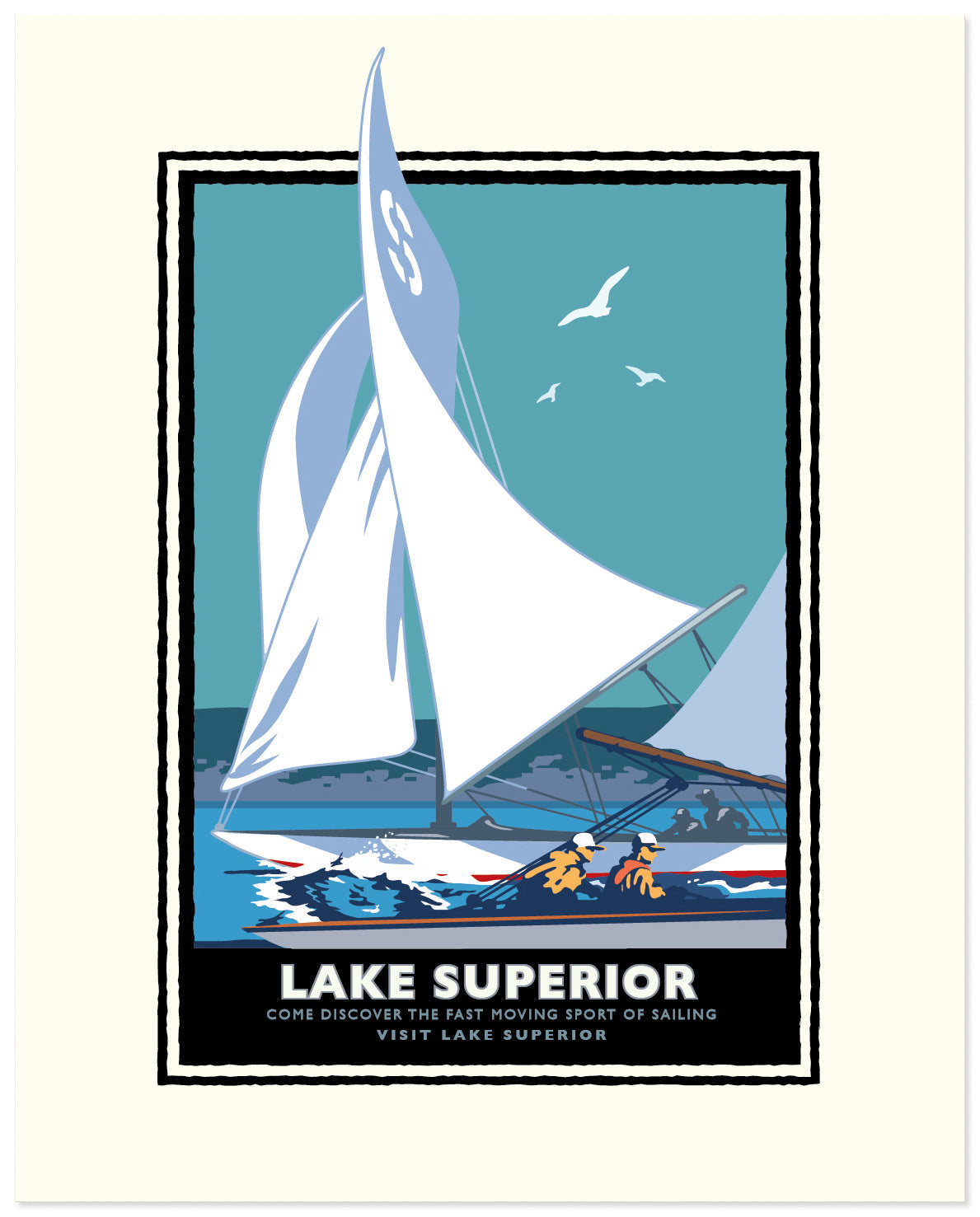 Lake Superior Sail — Folded Card