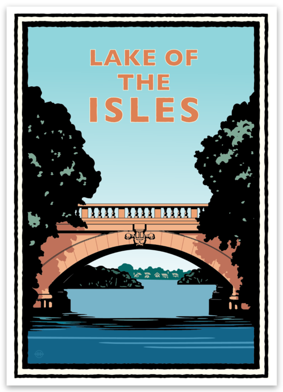 Minneapolis Lakes Sticker