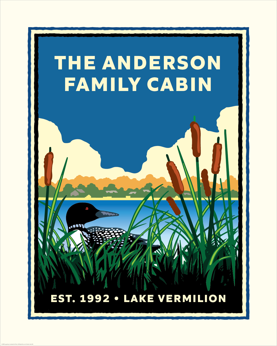 Lakeside Loon — Group Keepsake Print (25+)