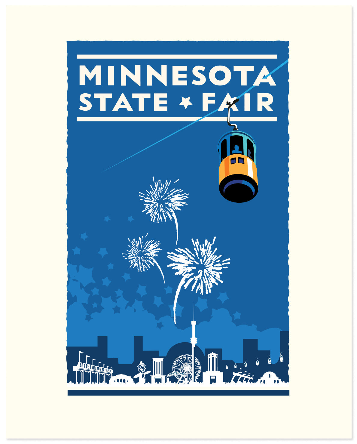 Minnesota State Fair Blue — Folded Card