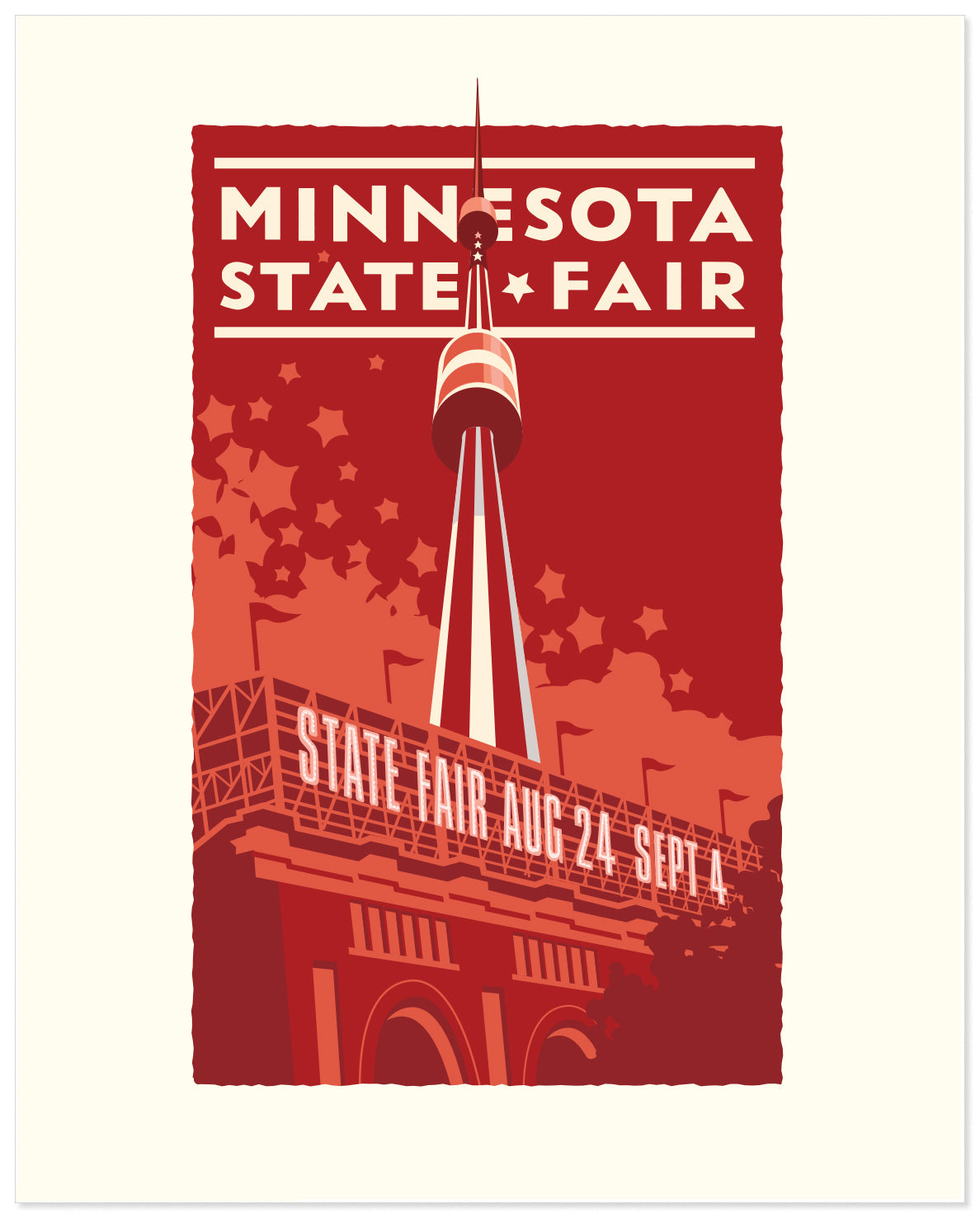 Minnesota State Fair Red — Folded Card