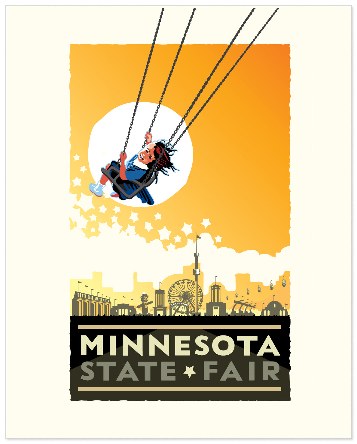 Minnesota State Fair Yellow — Folded Card
