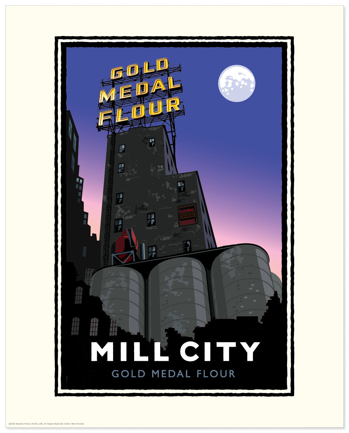 Mill City Night — Folded Card