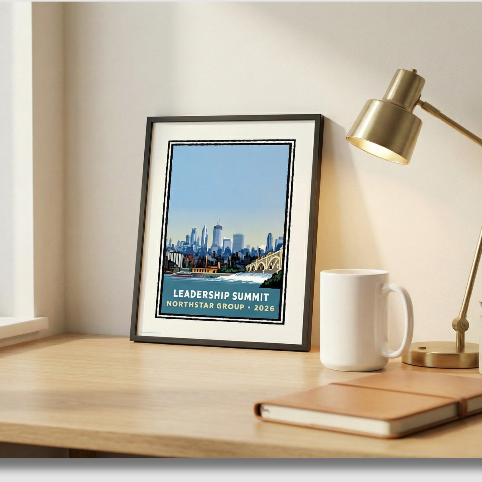 Minneapolis Skyline Corporate Event Print — Customizable (50+ Bulk Orders)