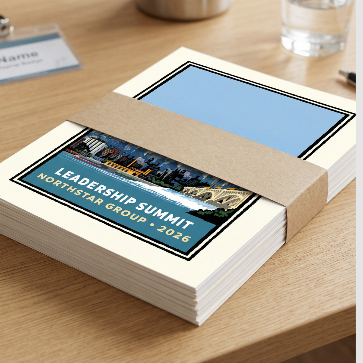 Minneapolis Skyline Corporate Event Print — Customizable (50+ Bulk Orders)