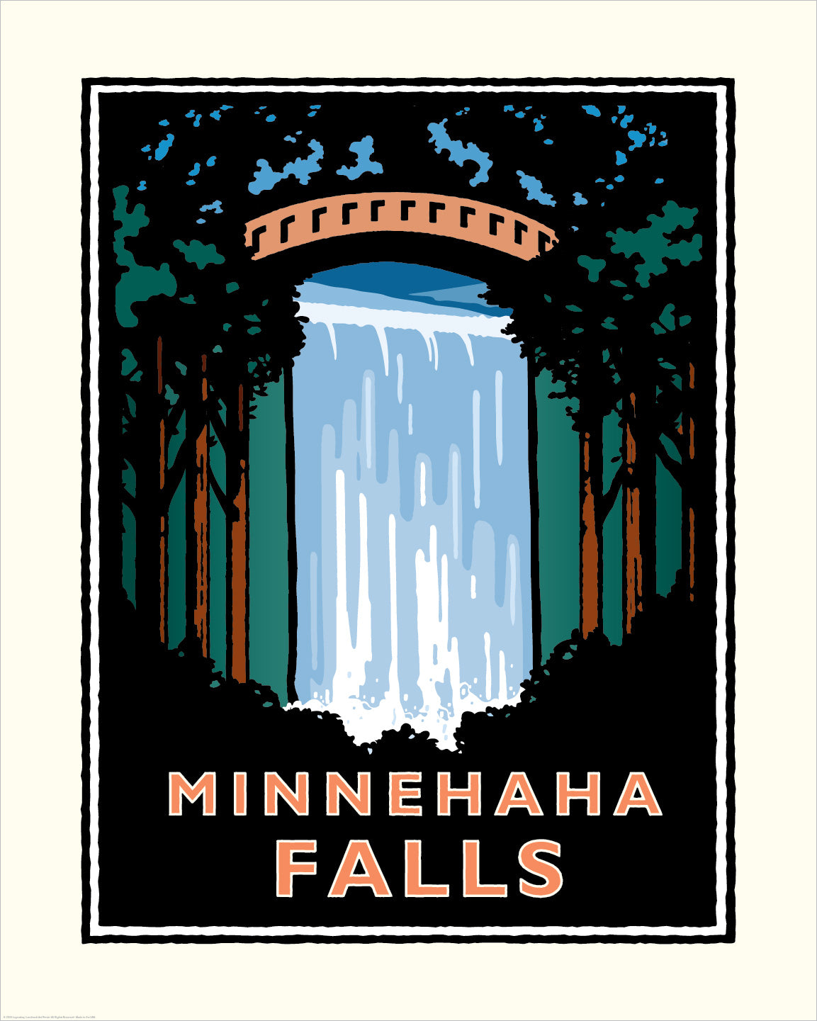 Minnehaha Falls Minneapolis — Minnesota Art Print