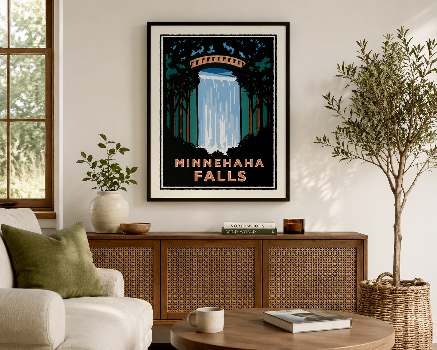 Minnehaha Falls Minneapolis — Minnesota Art Print