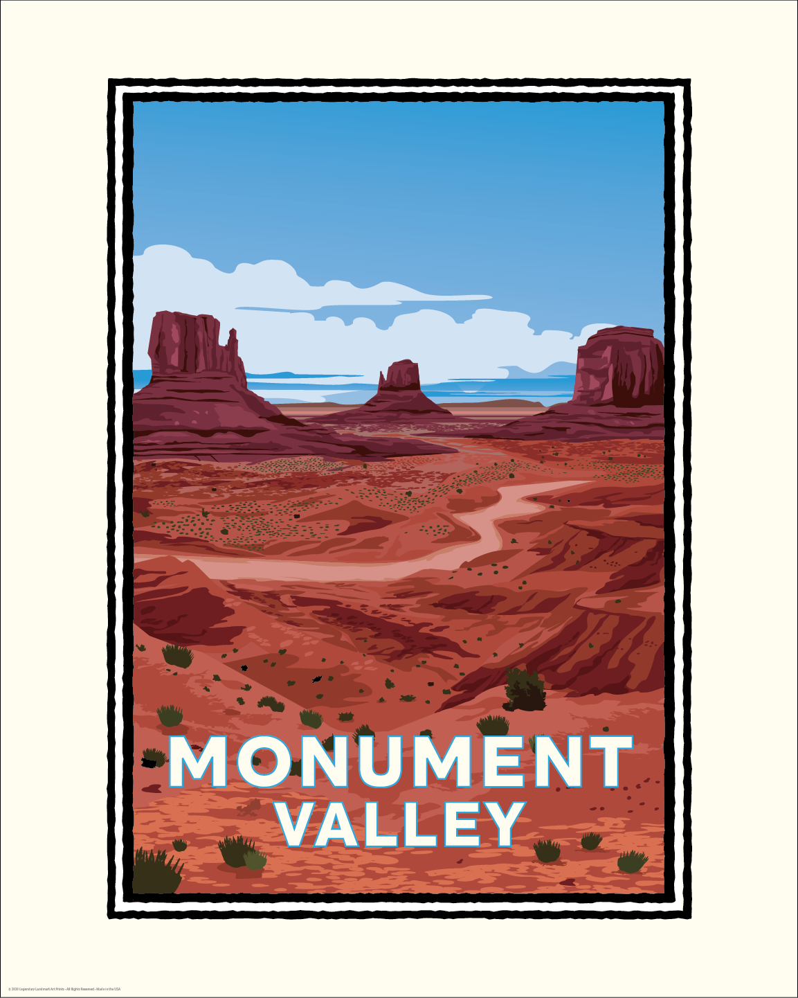 Monument Valley — Arizona Art Print