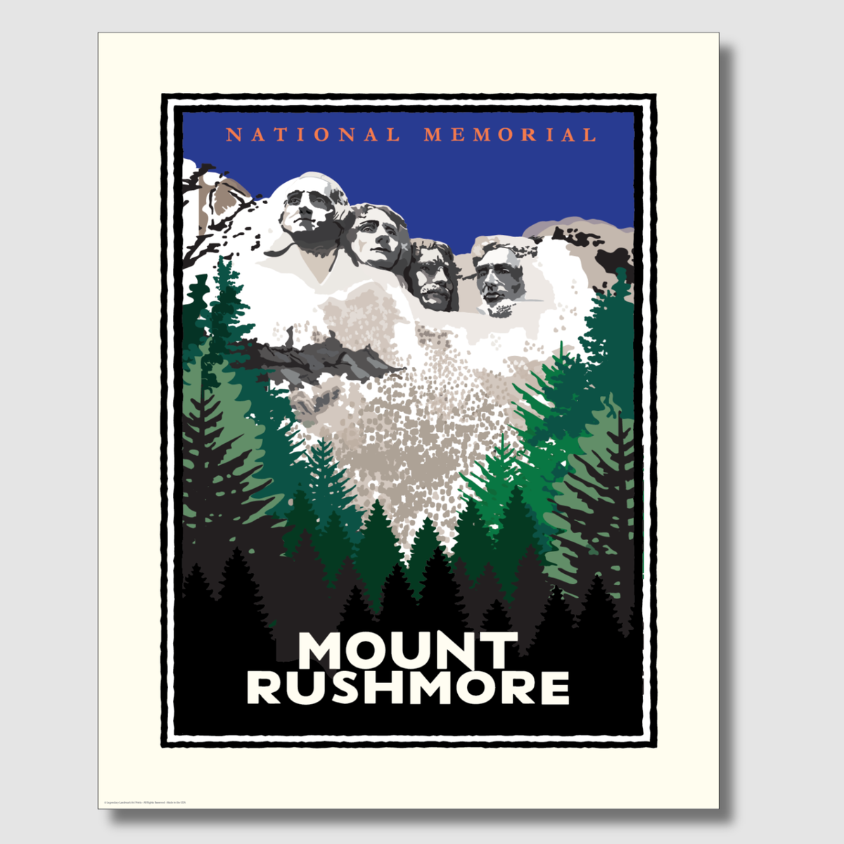 Mount Rushmore National Monument — South Dakota Art Print