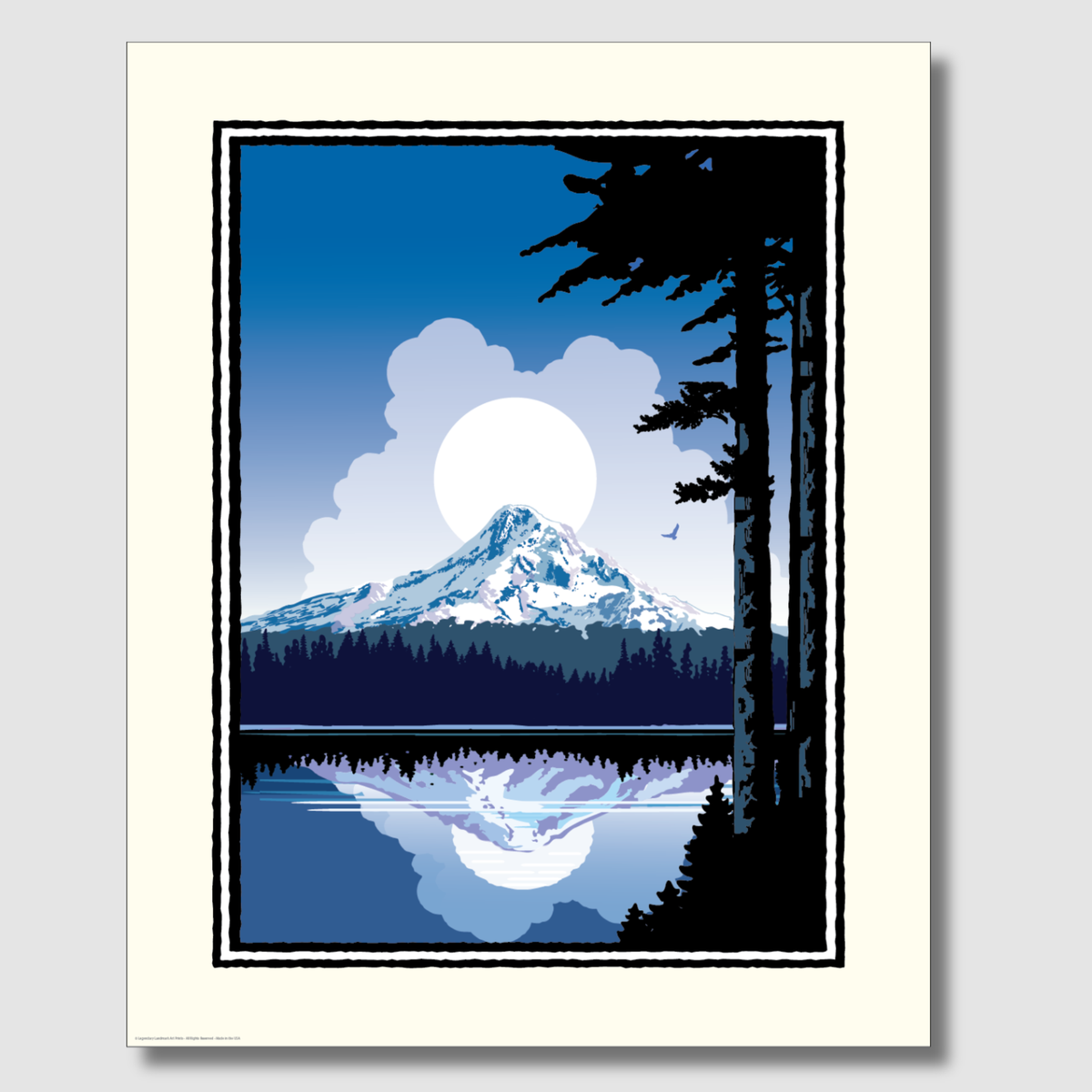 Mountain Overlook Corporate Event Print — Customizable (50+ Bulk Orders)