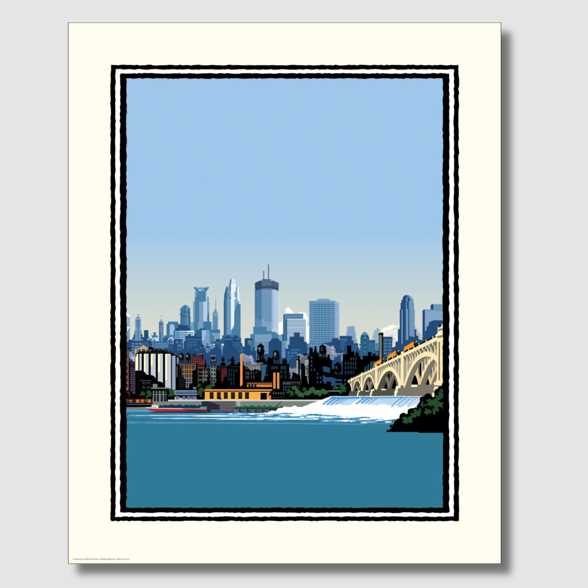 Minneapolis Skyline Corporate Event Print — Customizable (50+ Bulk Orders)