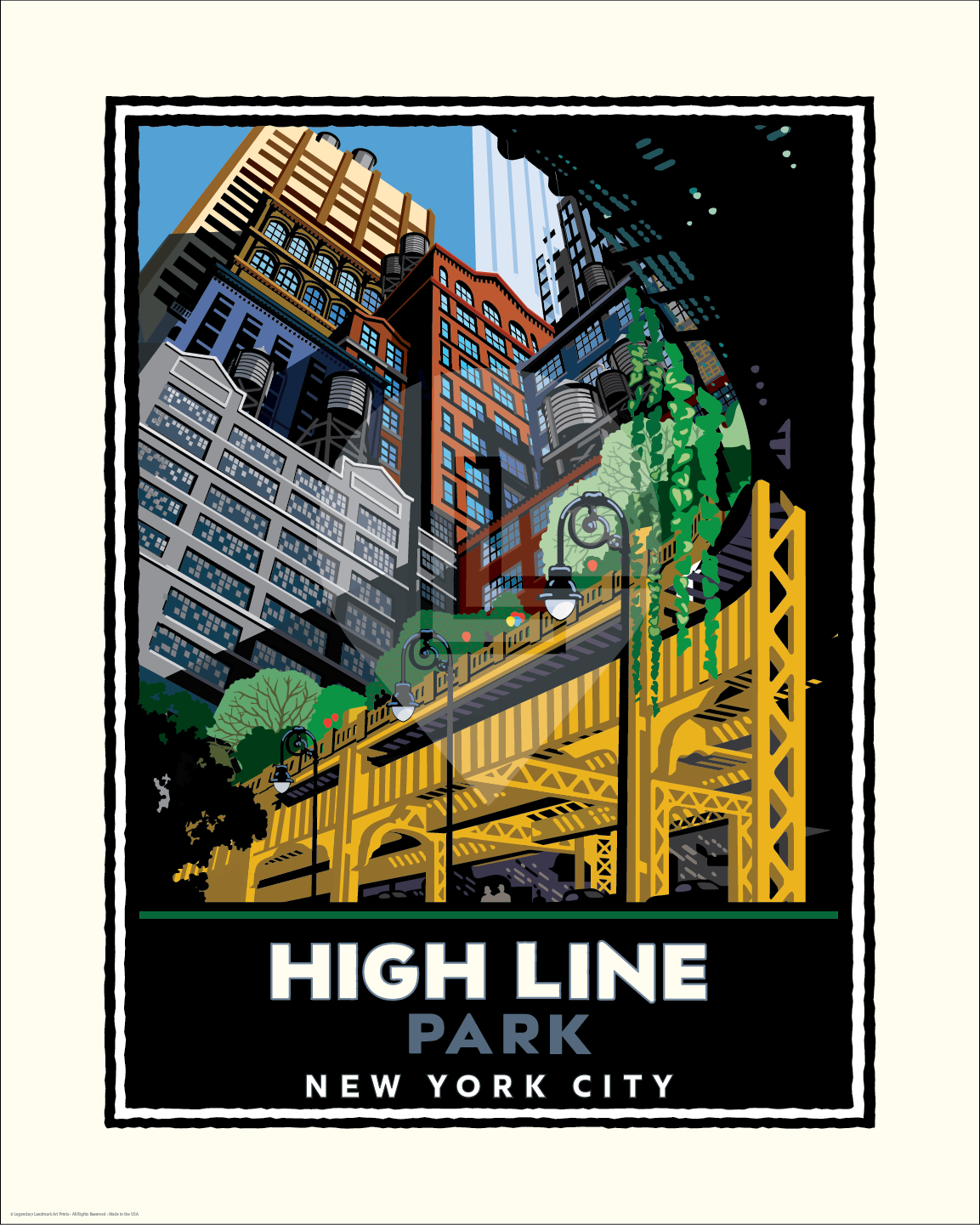 High Line Park — New York City Art Print