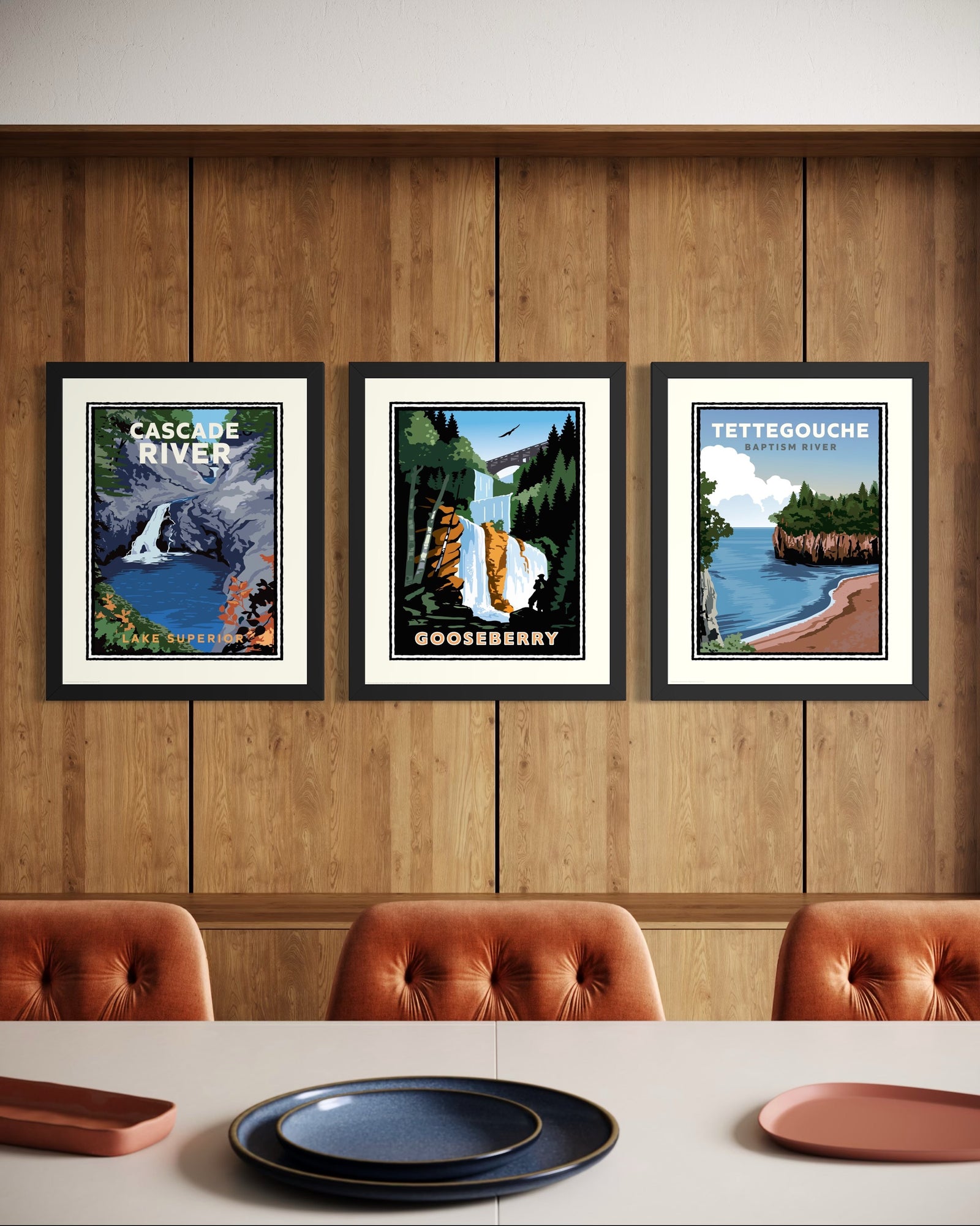 Cabin Nostalgia Bundle — Minnesota North Shore Art Print Set of 3
