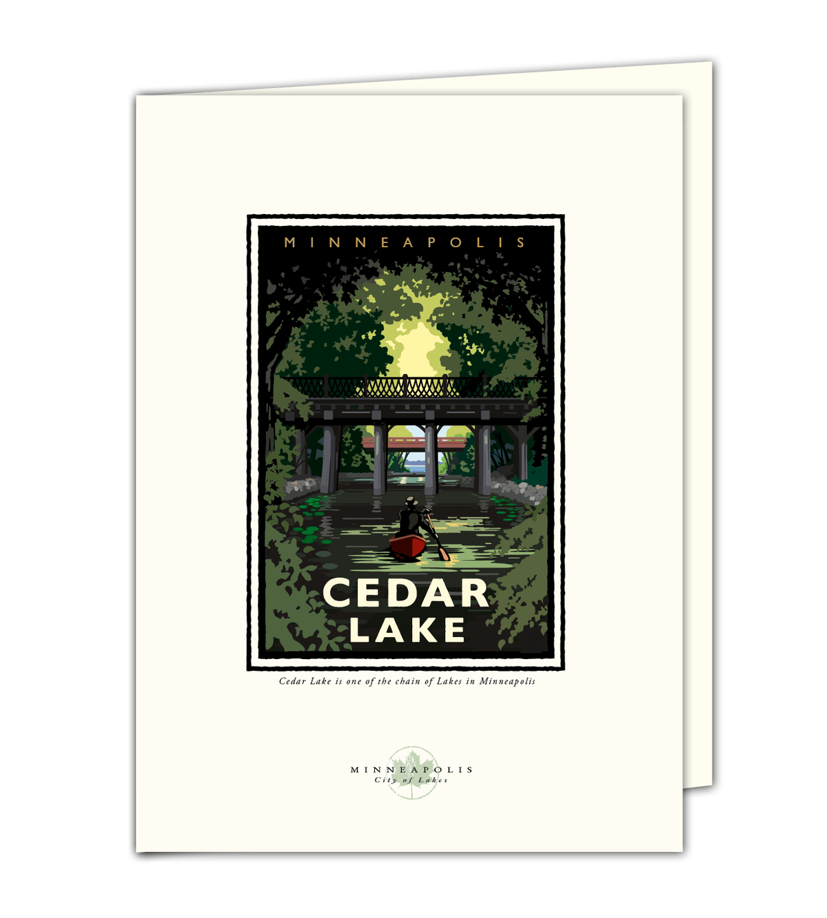 Landmark MN | Cedar Lake Minneapolis Art Print