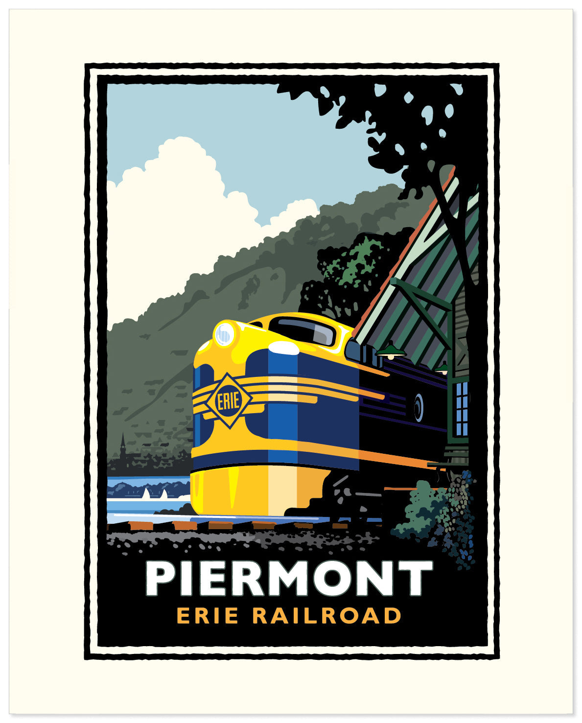 Piermont Erie Railroad — New York Art Print