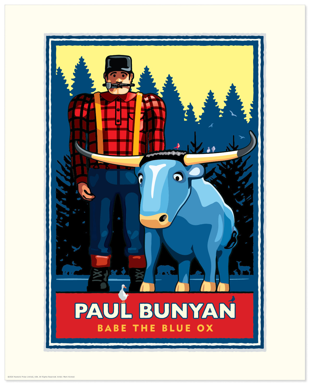 Paul Bunyan Summer — Folded Card