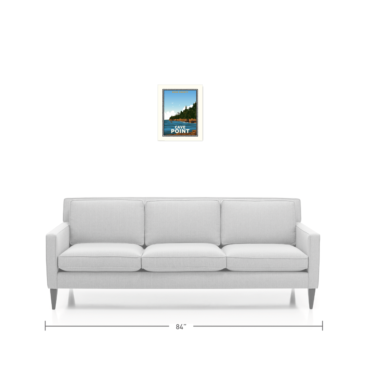 Landmark WI | Cave Point Door County Art Print