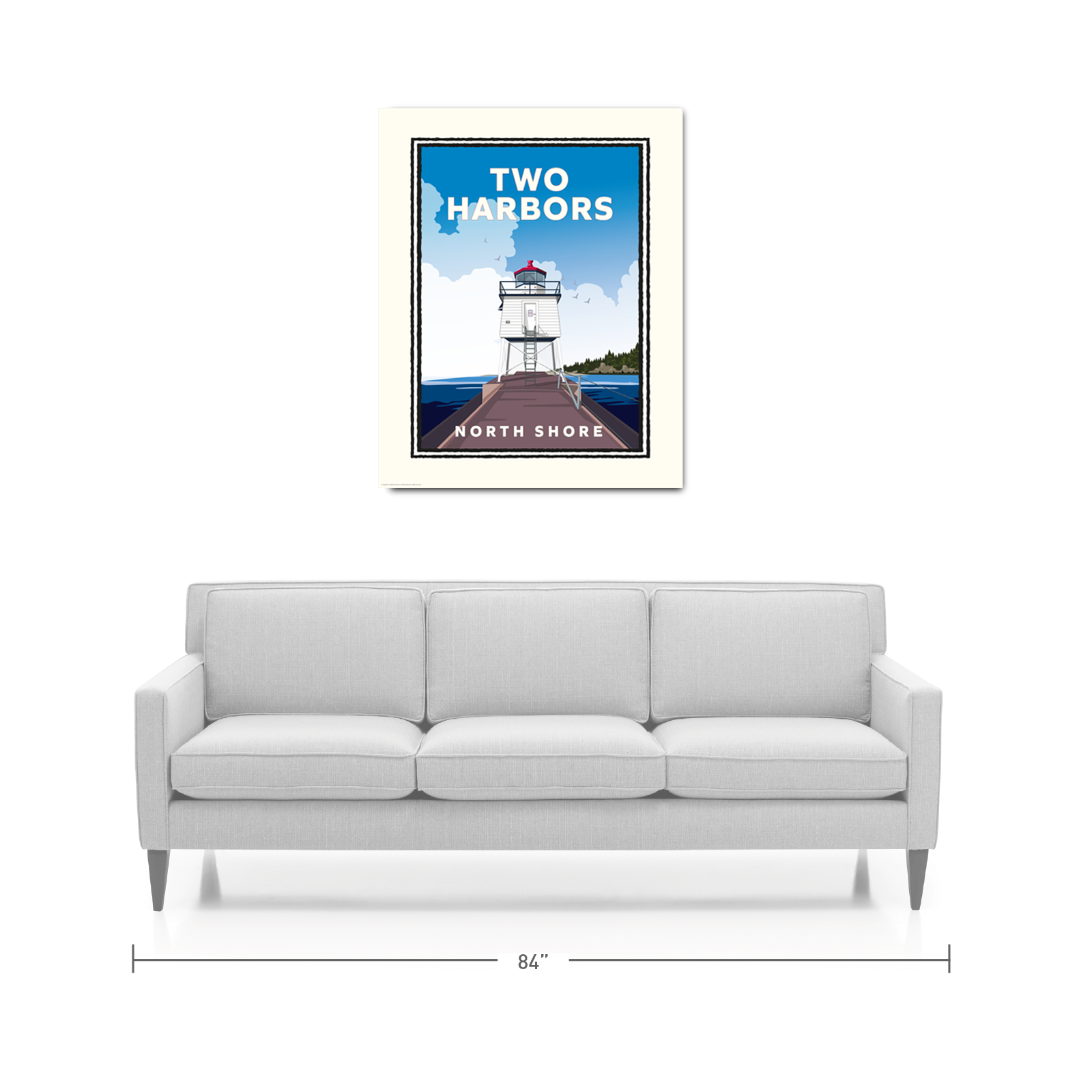 Landmark MN | Two Harbors North Shore Lake Superior Art Print