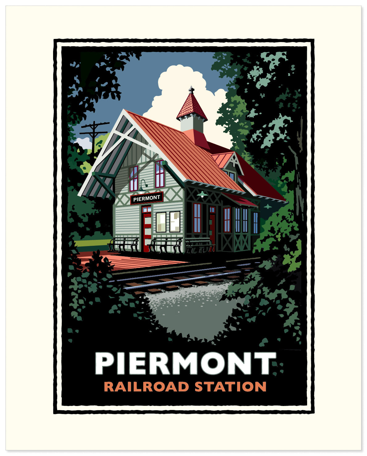 Piermont Erie Railroad Station — New York Art Print