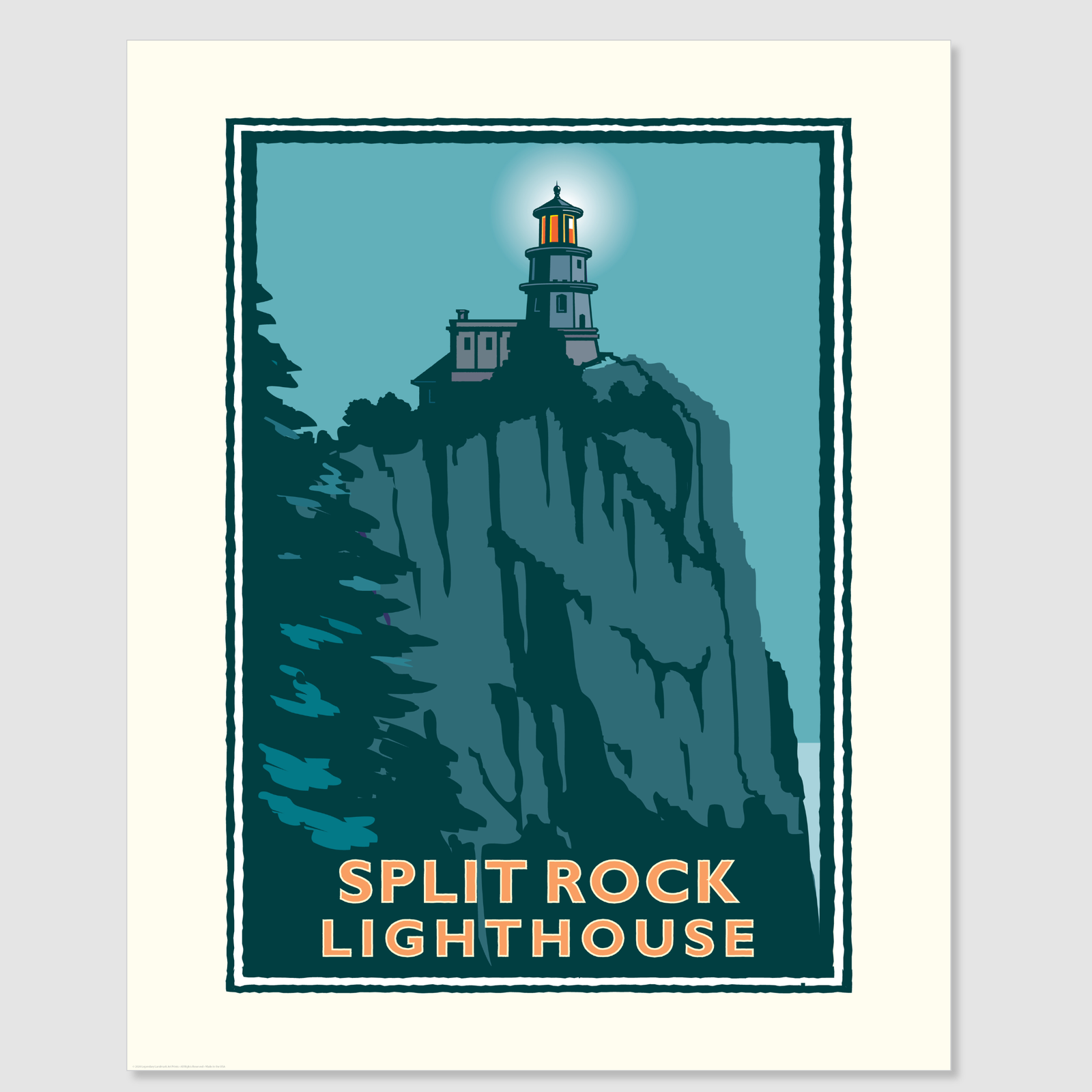 Split Rock Lighthouse Art – Set of 3 Prints