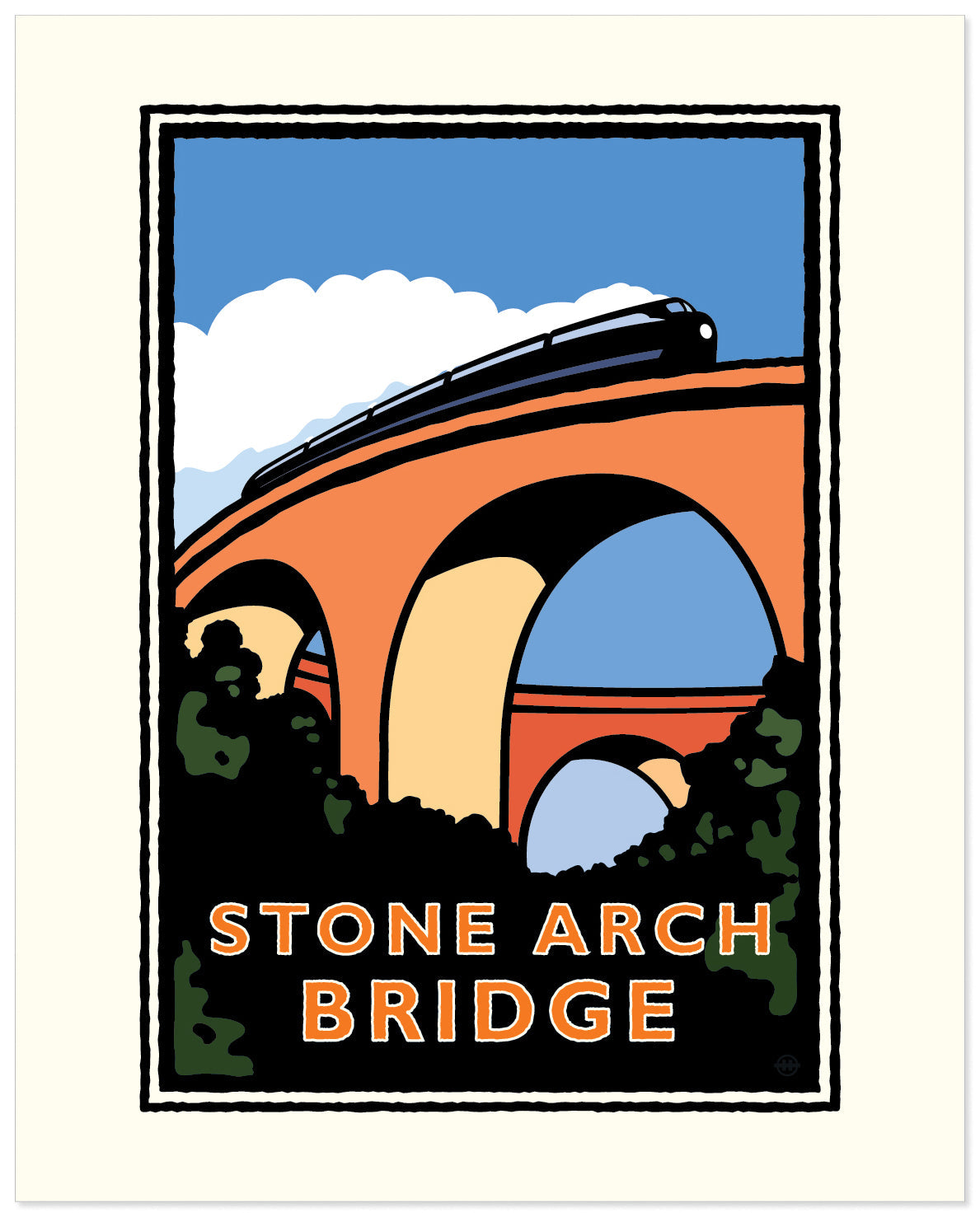 Stone Arch Bridge — Folded Card