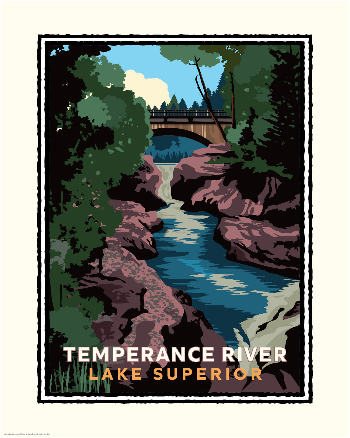 Temperance River Lake Superior North Shore — Minnesota Art Print