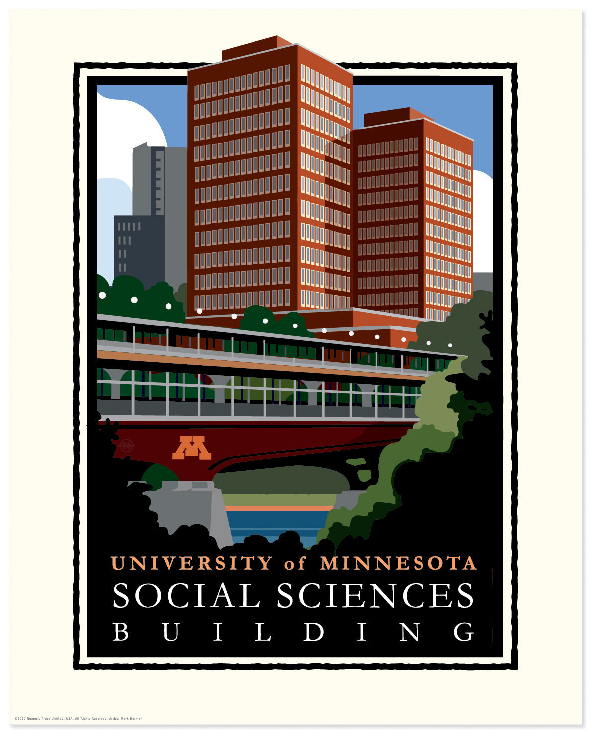 University of Minnesota CLA Social Sciences Building — Folded Card
