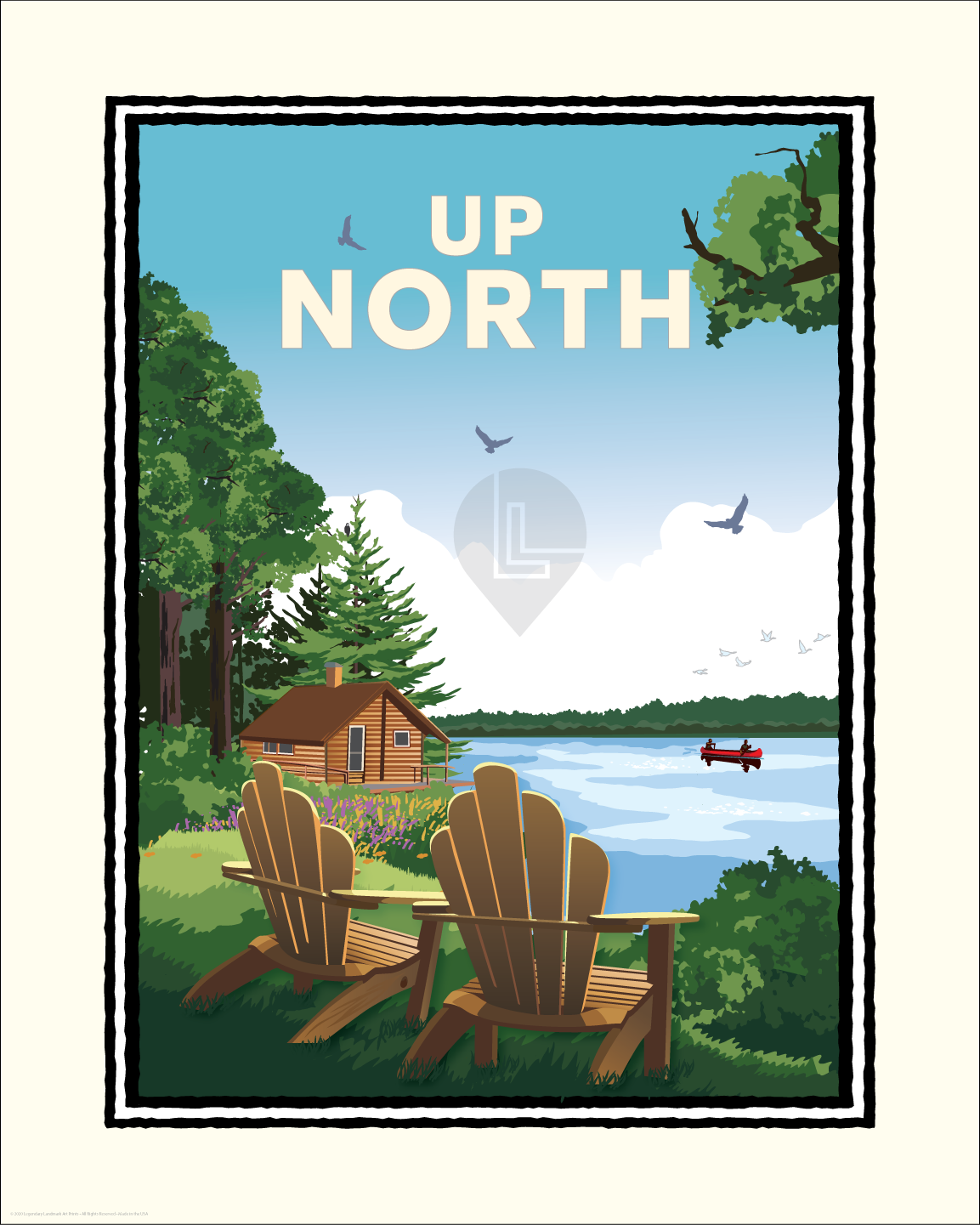 Up North Summer Day — Minnesota Art Print